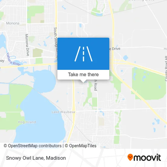 Snowy Owl Lane map