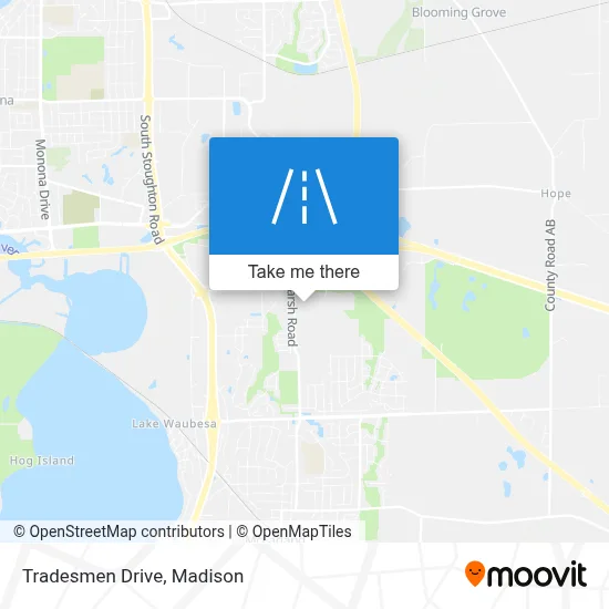 Tradesmen Drive map