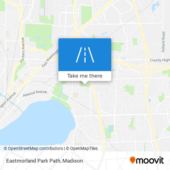 Eastmorland Park Path map