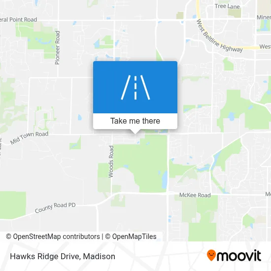 Hawks Ridge Drive map