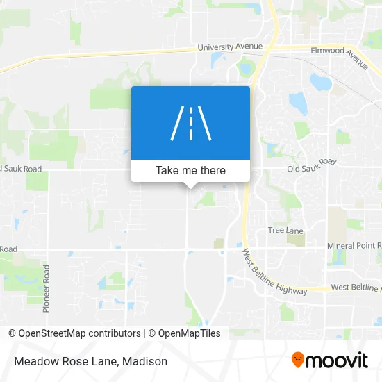 Meadow Rose Lane map