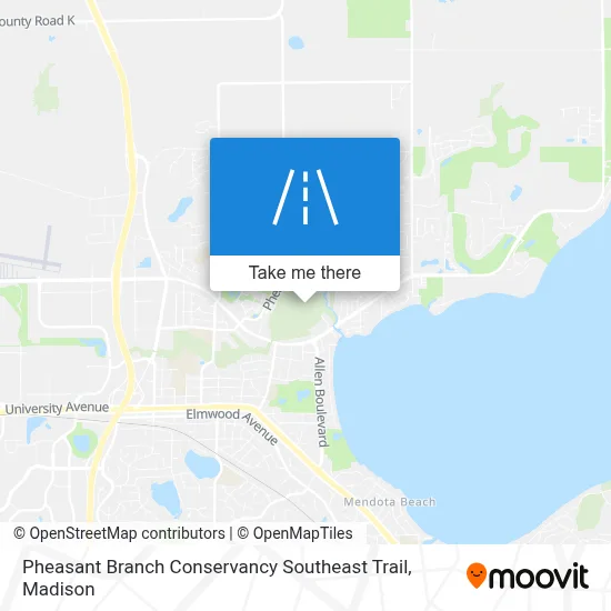 Pheasant Branch Conservancy Southeast Trail map