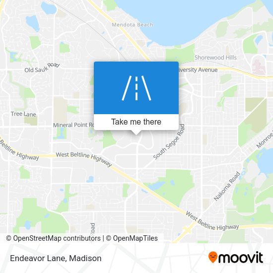 Mapa de Endeavor Lane