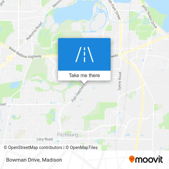 Bowman Drive map