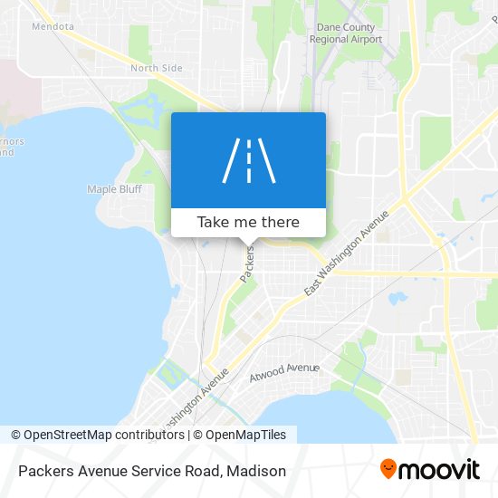 Packers Avenue Service Road map