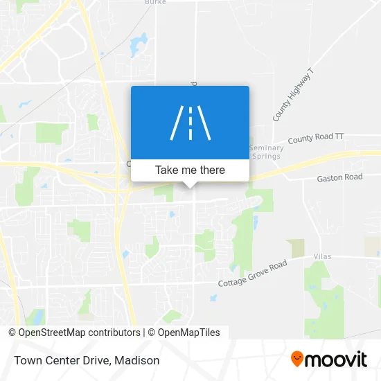 Town Center Drive map