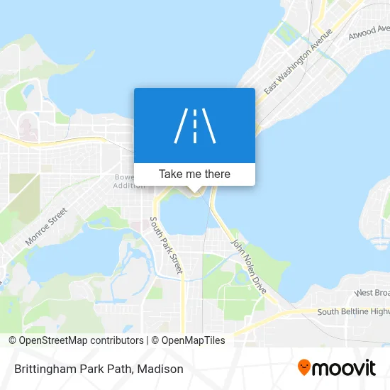 Brittingham Park Path map