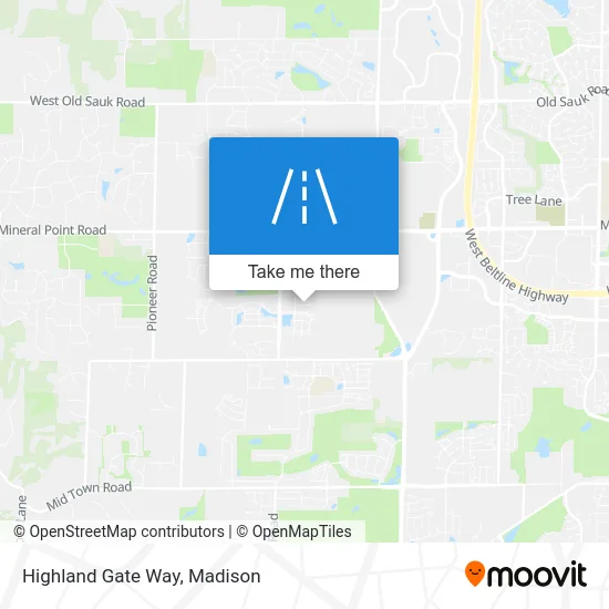 Highland Gate Way map