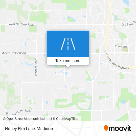 Honey Elm Lane map