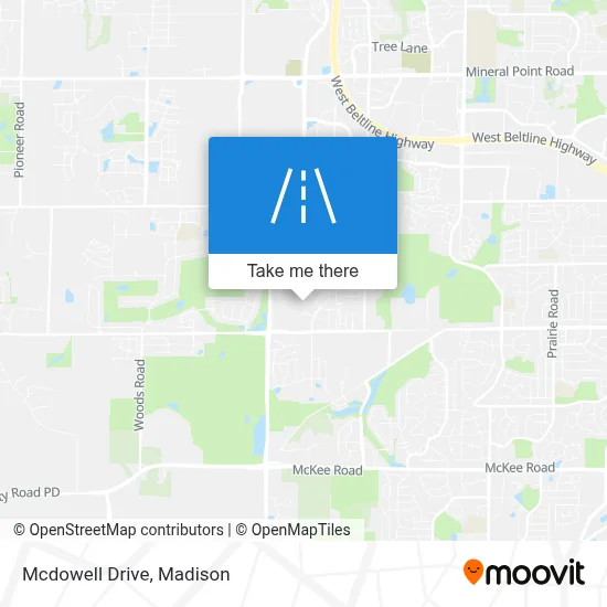 Mcdowell Drive map