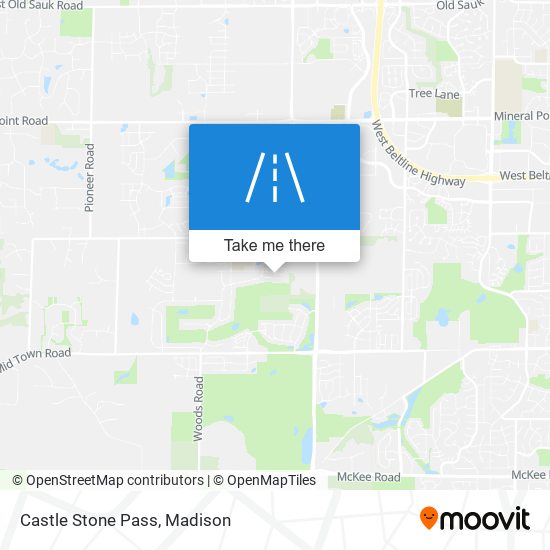 Castle Stone Pass map