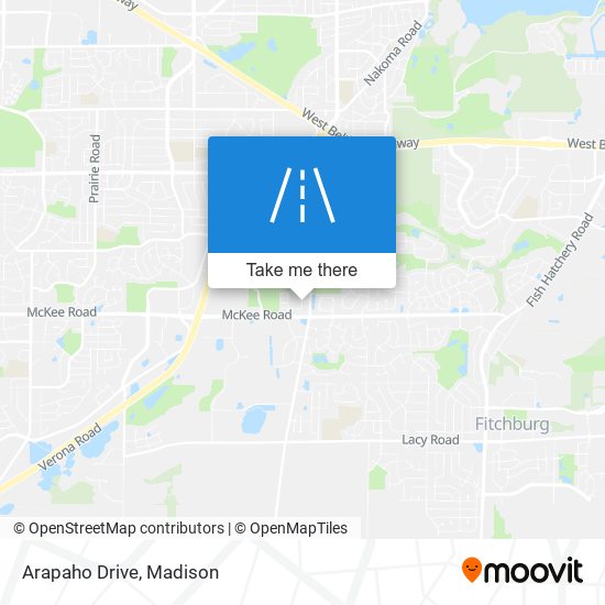 Arapaho Drive map