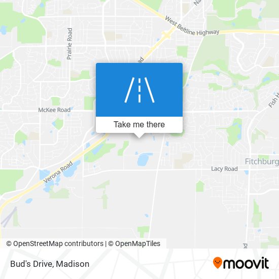 Bud's Drive map