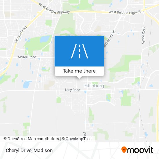 Cheryl Drive map