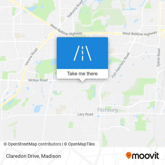 Claredon Drive map