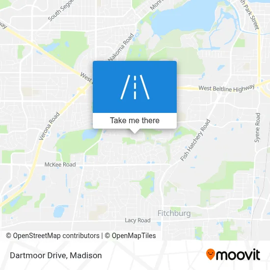 Dartmoor Drive map