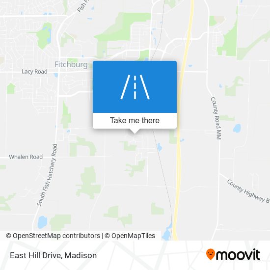 East Hill Drive map