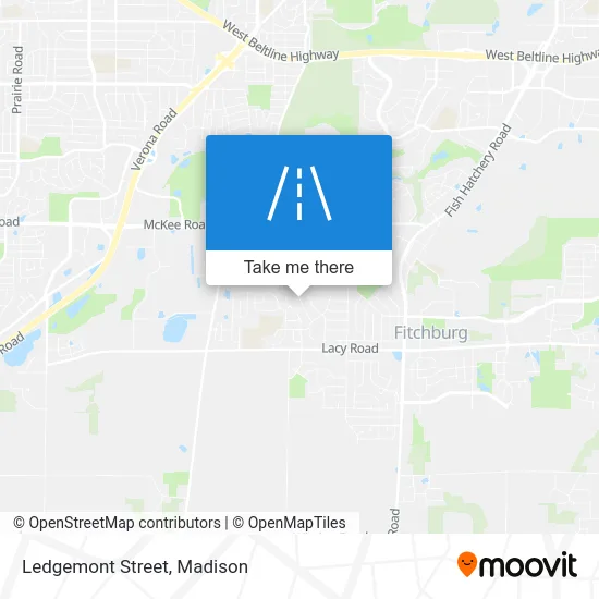 Ledgemont Street map