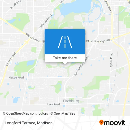 Longford Terrace map