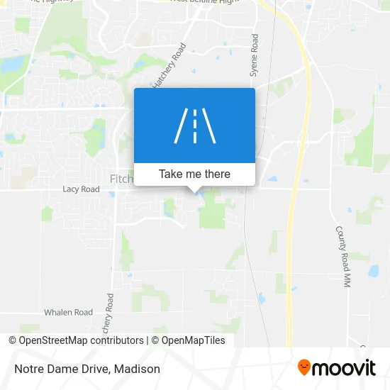 Notre Dame Drive map