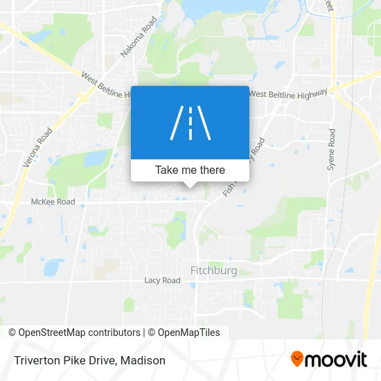 Triverton Pike Drive map