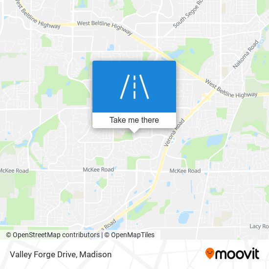Valley Forge Drive map