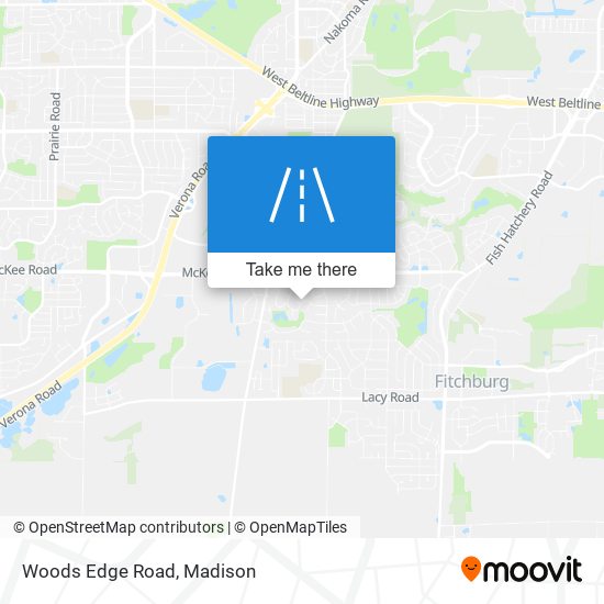 Woods Edge Road map