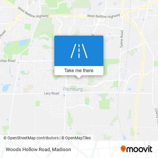 Woods Hollow Road map