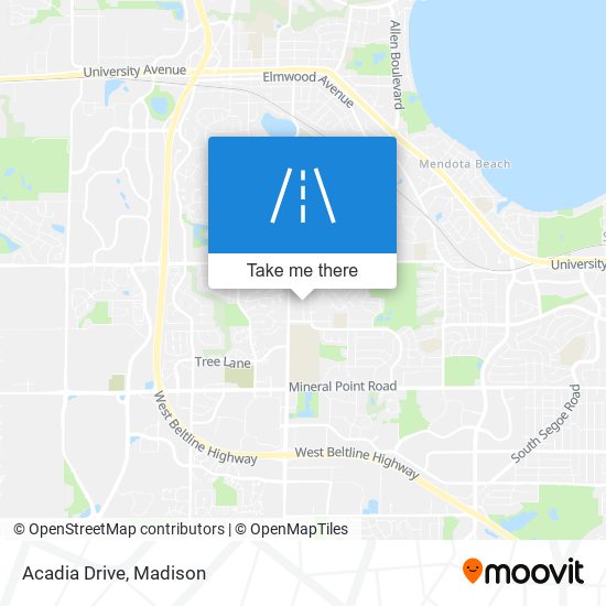 Acadia Drive map