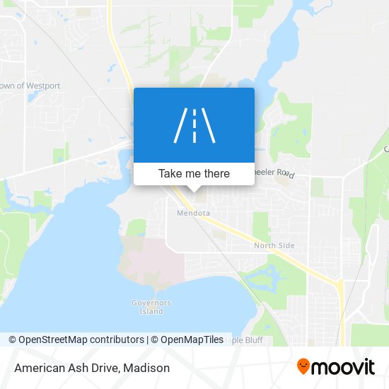 American Ash Drive map