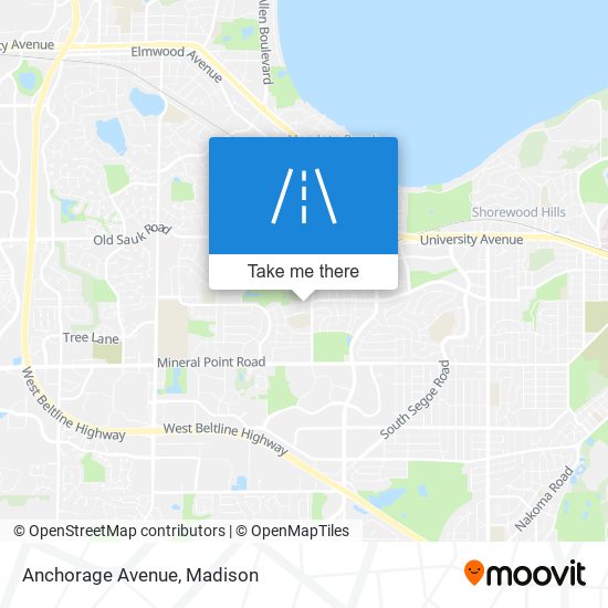 Mapa de Anchorage Avenue