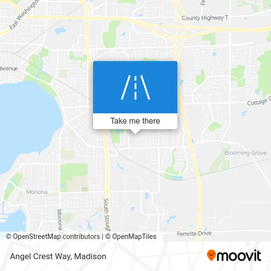 Angel Crest Way map