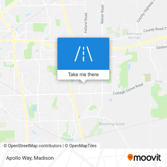 Apollo Way map
