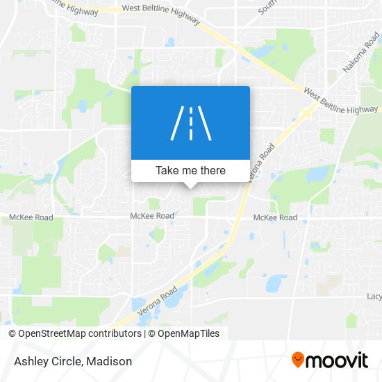 Ashley Circle map