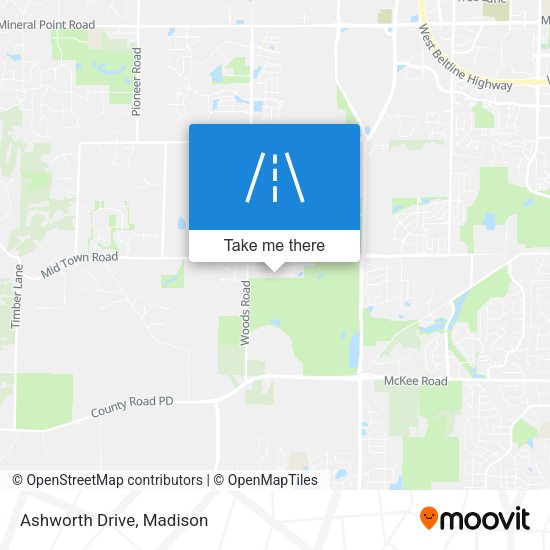 Ashworth Drive map