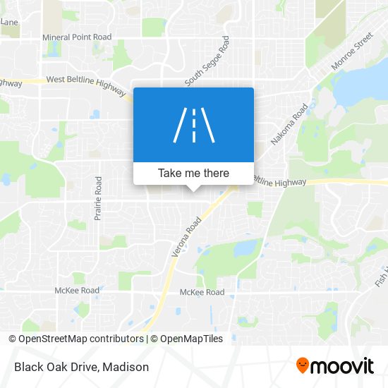 Black Oak Drive map