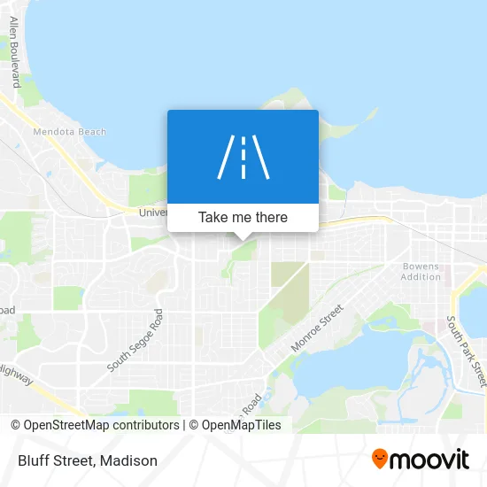 Bluff Street map