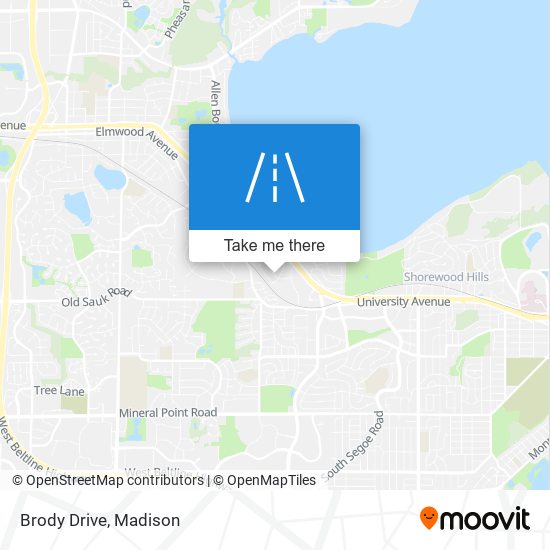 Brody Drive map