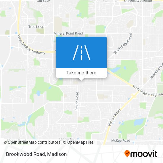 Brookwood Road map