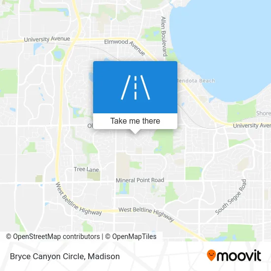 Bryce Canyon Circle map