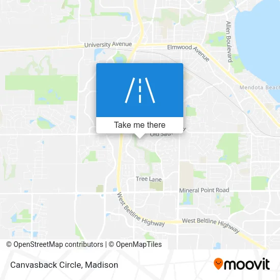 Canvasback Circle map