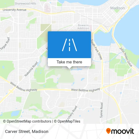 Carver Street map