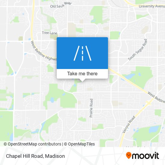 Chapel Hill Road map