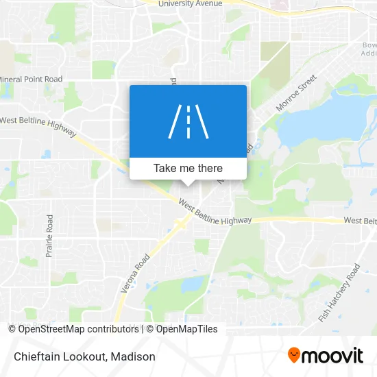 Chieftain Lookout map