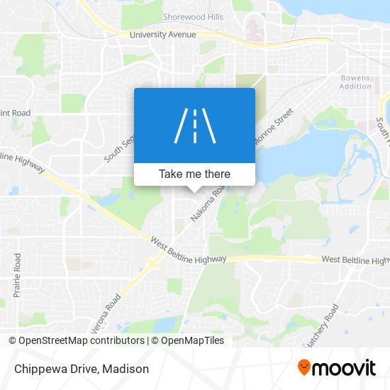 Chippewa Drive map