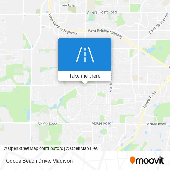 Cocoa Beach Drive map