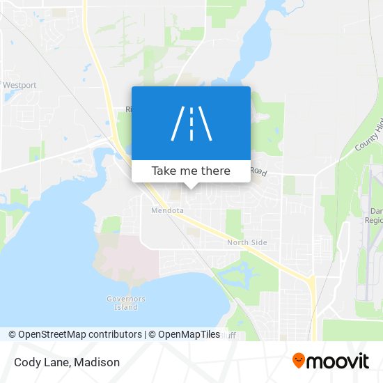 Cody Lane map