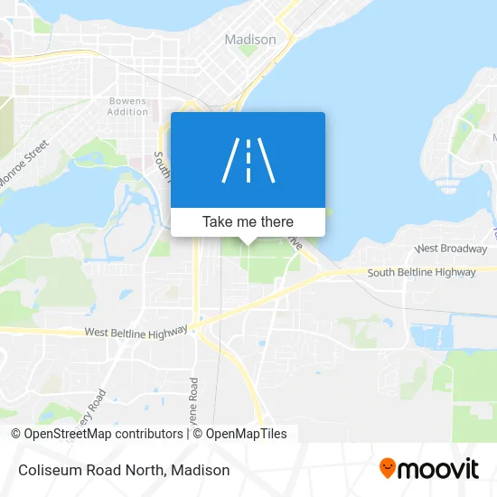 Coliseum Road North map