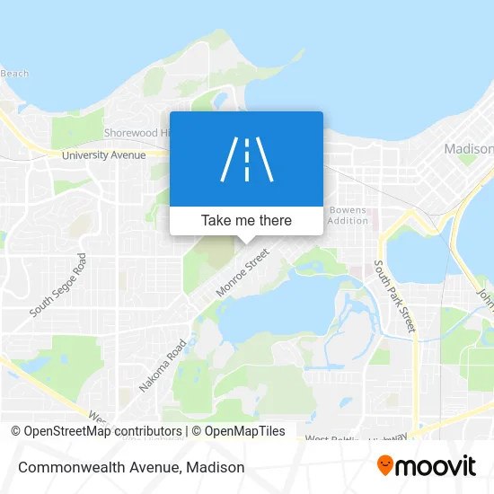 Commonwealth Avenue map