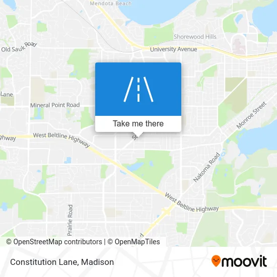 Constitution Lane map